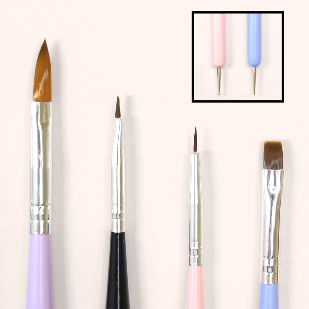 Nail Brush Set 8 pièces