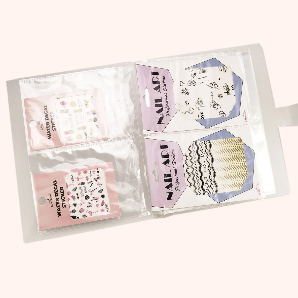 Livre de rangement transparent pour sticker