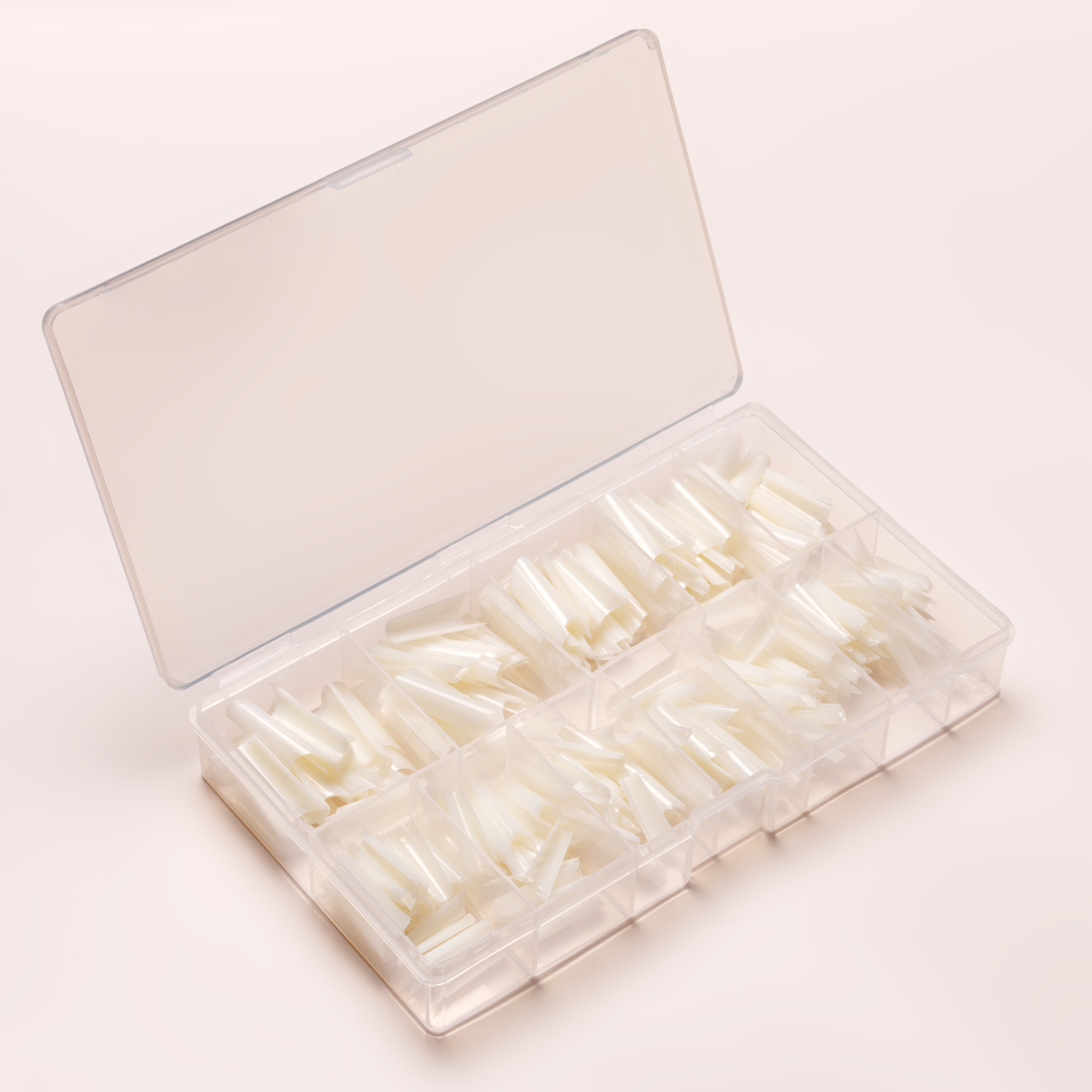 Nail Tips C-Curve Coffin natural 504 pcs 3