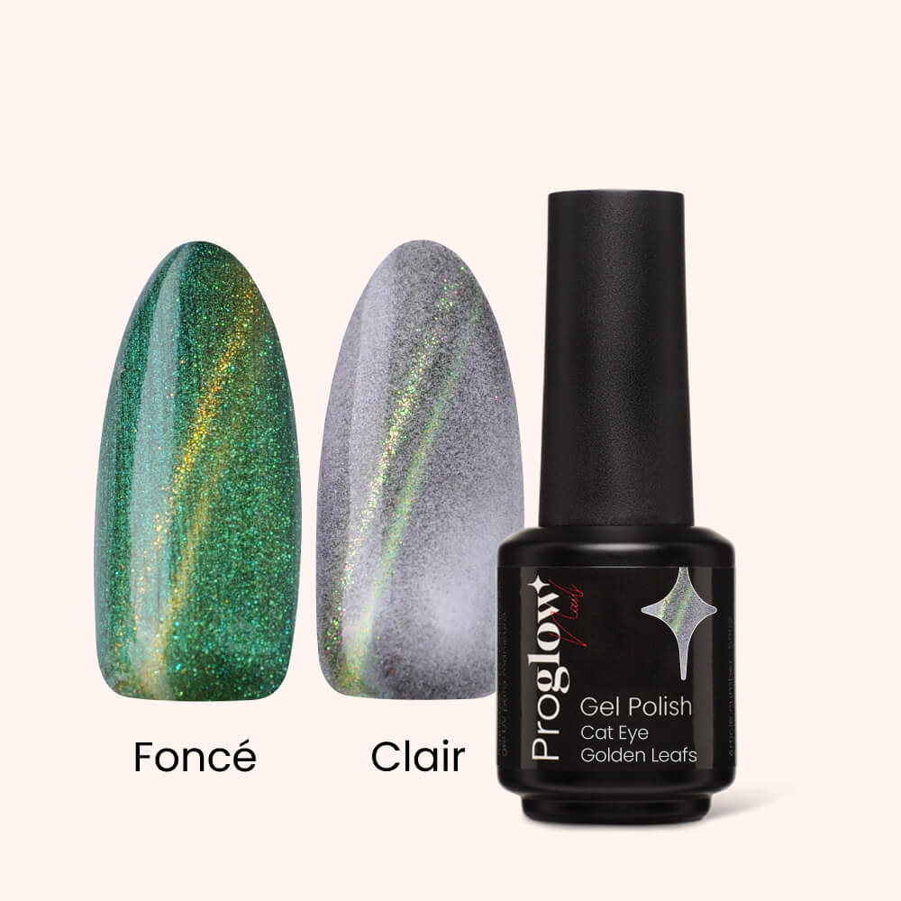 Gel Polish VSP Cat Eye Golden Leafs