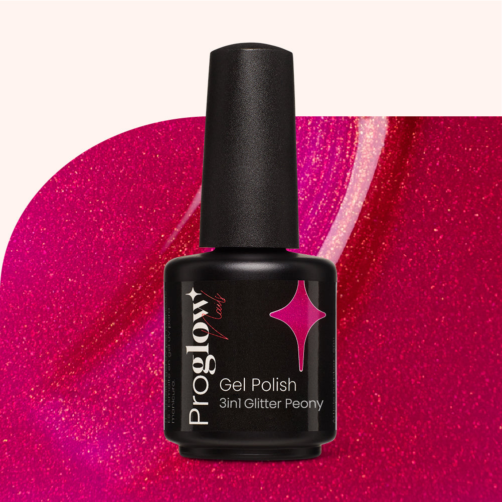 Gel Polish VSP 3-in-1 No Wipe Glitter Peony