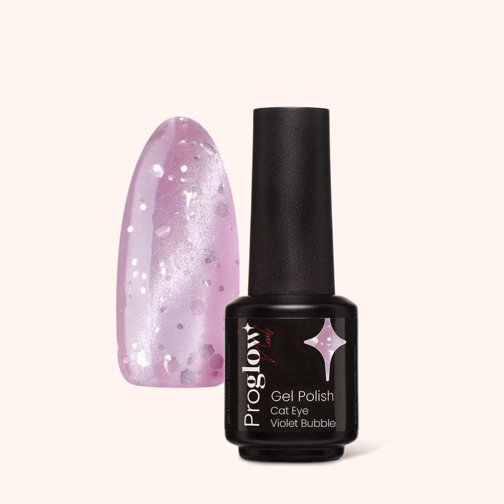 Gel Polish VSP Cat Eye Violet Bubble
