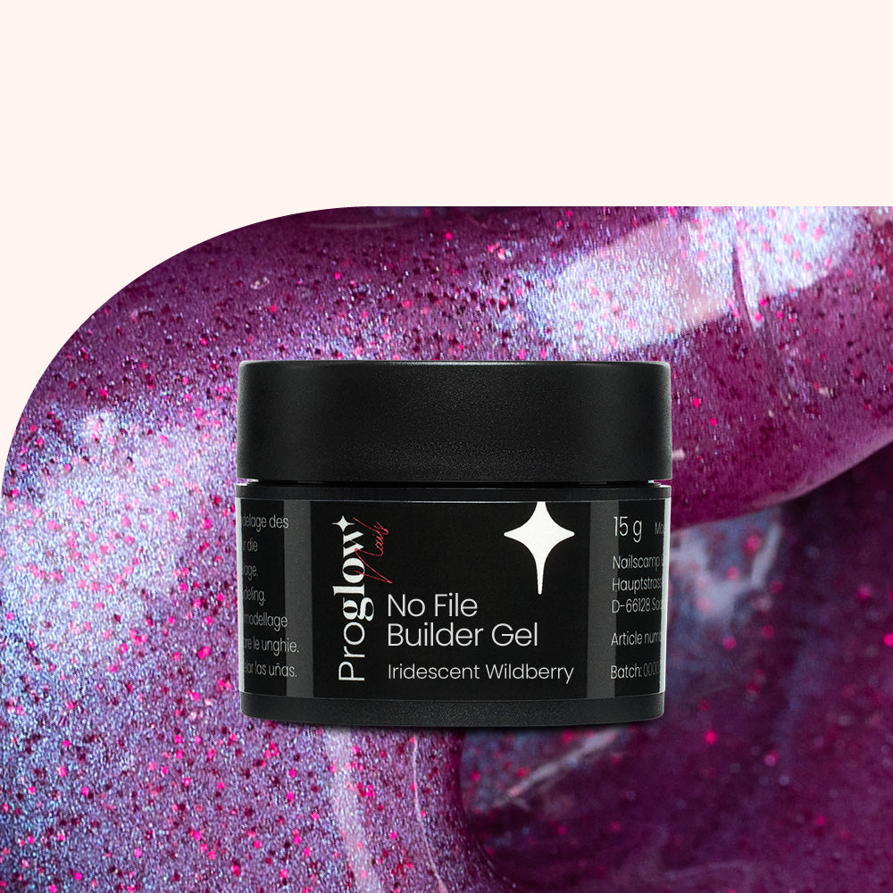 No File Builder Gel - sans Limage - Iridescent Wildberry