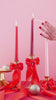 RED : Nail Art rouge Cat Eye de Noël