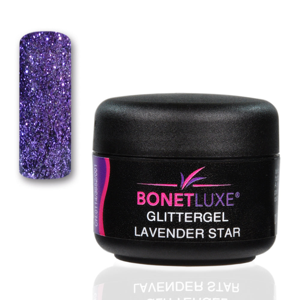 Bonetluxe Glittergel Lavender Star