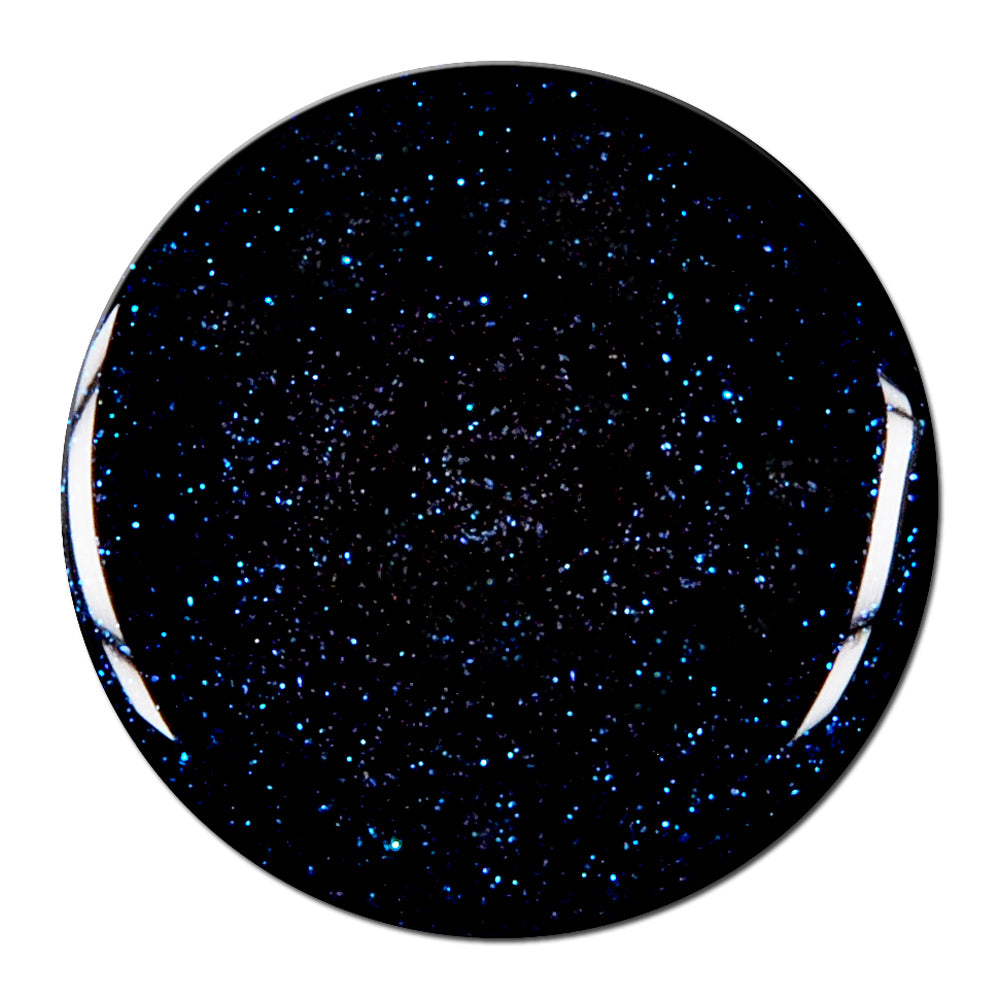Gel Pailleté Black Galaxy Turquoise