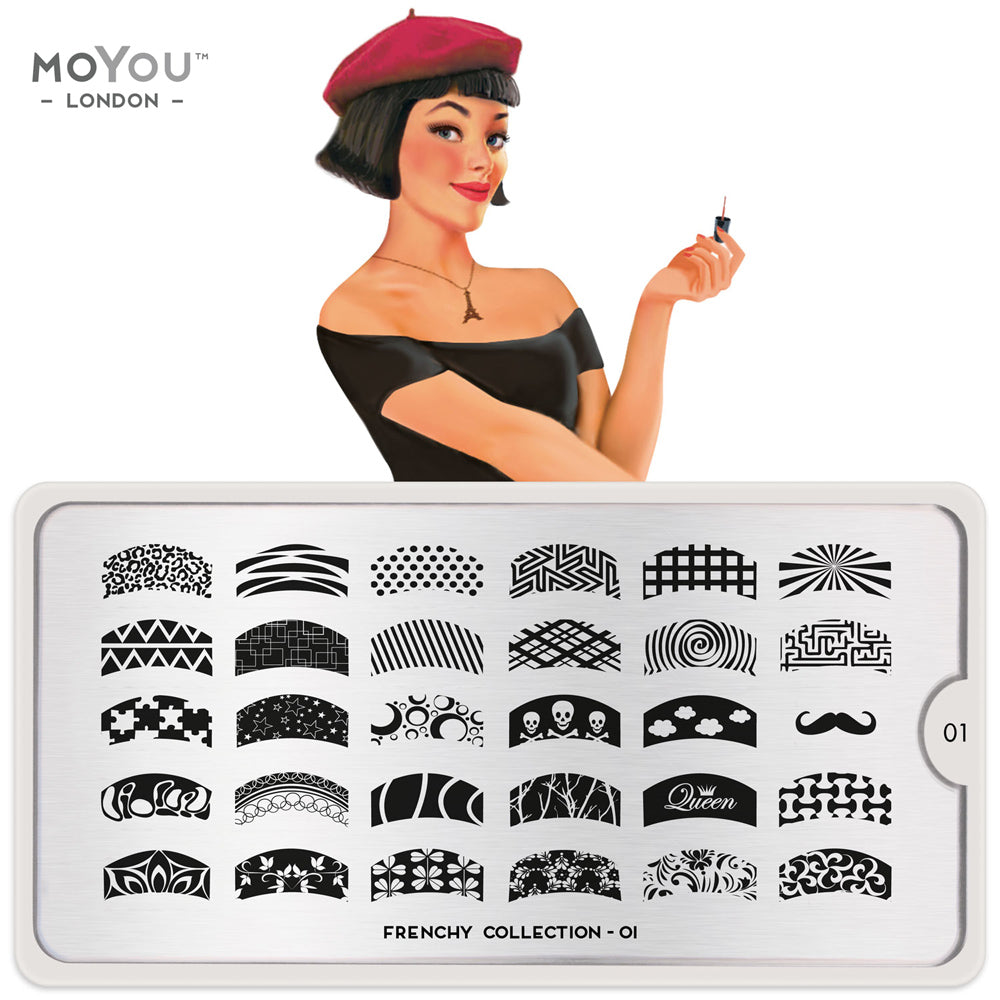 Plaque Stamping Frenchy 01 - MoYou London