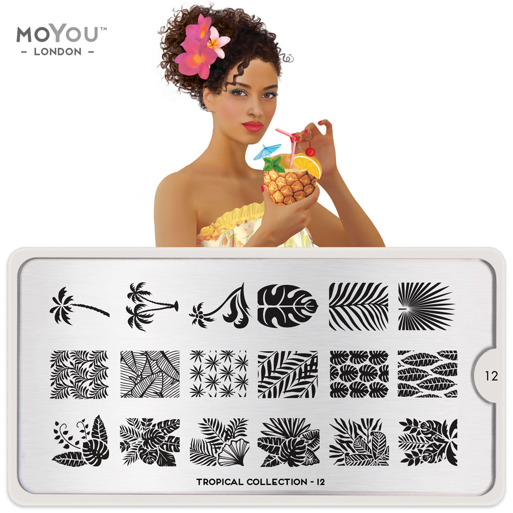 Plaque Stamping Tropical 12 - MoYou London