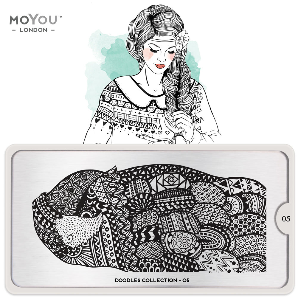 Plaque Stamping Doodles 05 - MoYou London