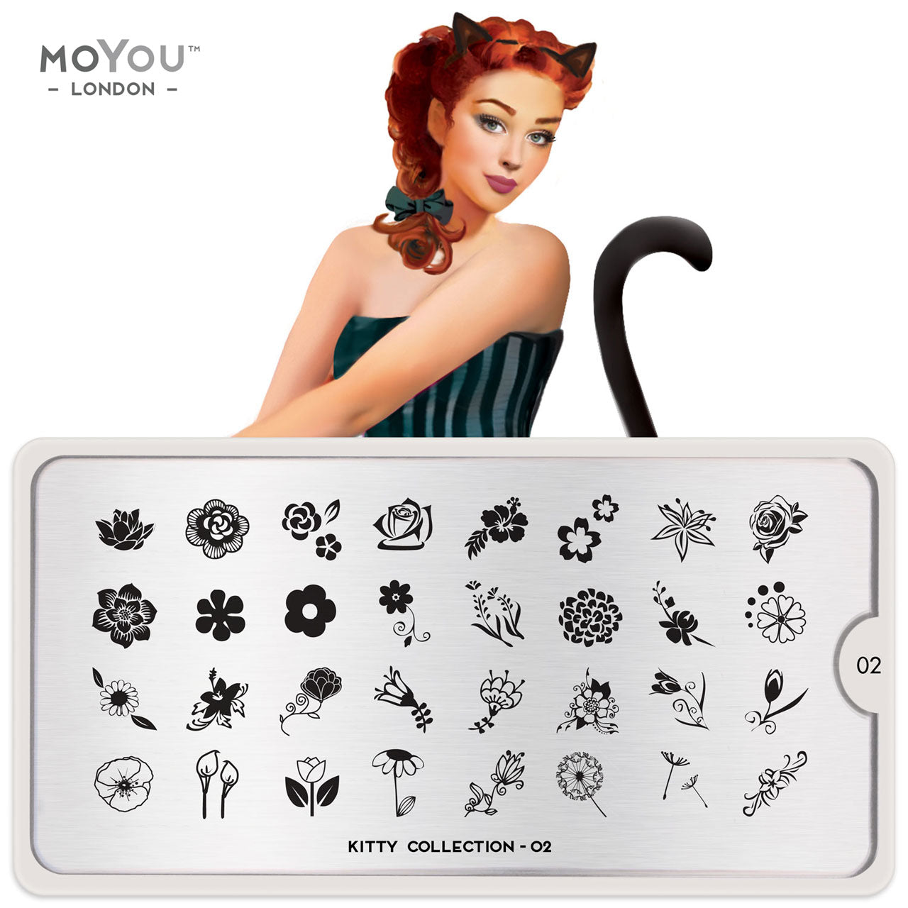 Plaque Stamping Kitty 02 - MoYou London