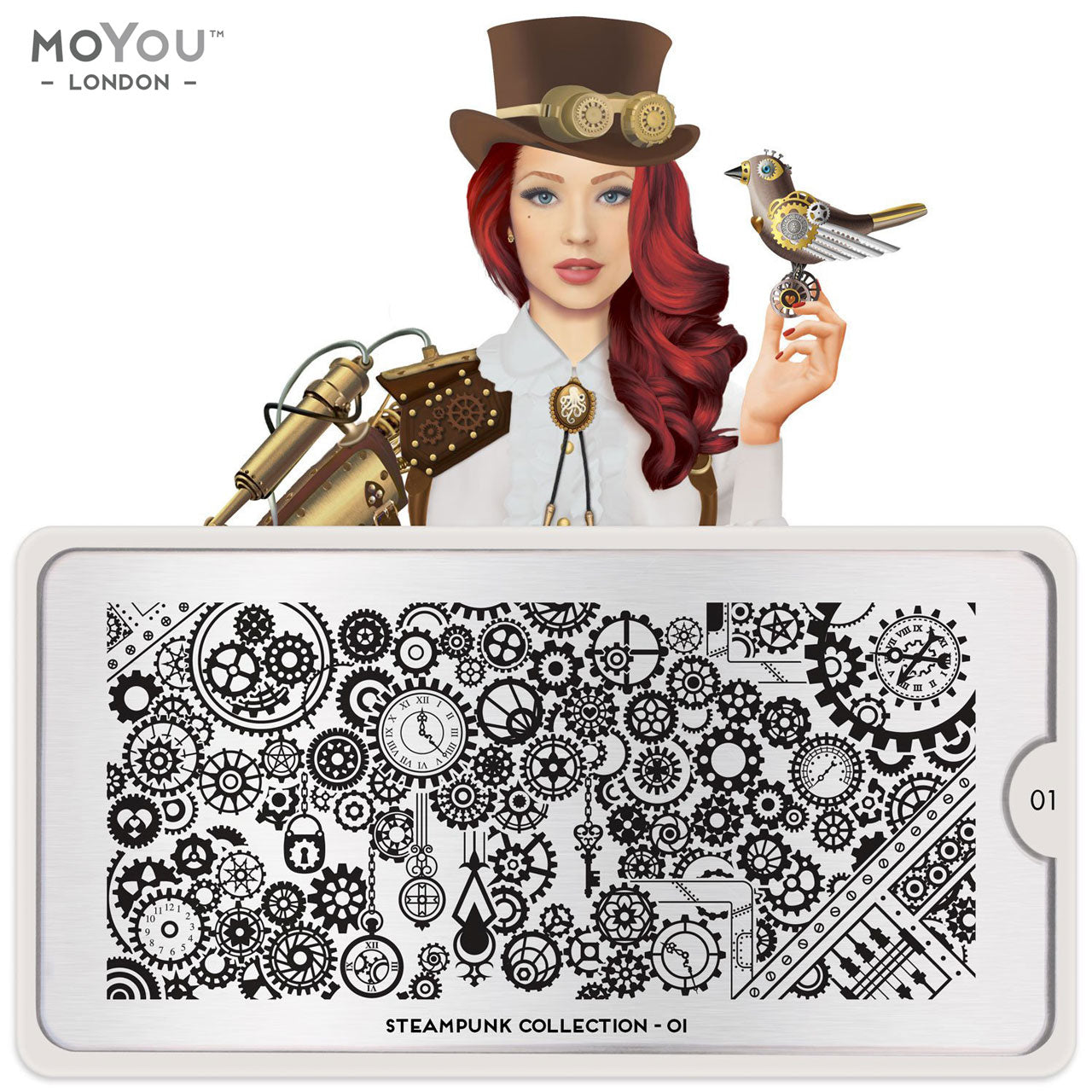 Plaque Stamping Steampunk 01 - MoYou London