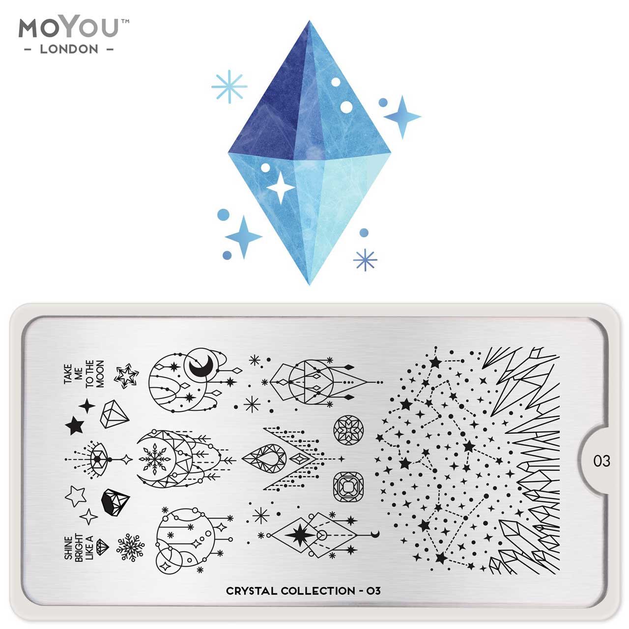 Plaque Stamping Crystal 03 - MoYou London