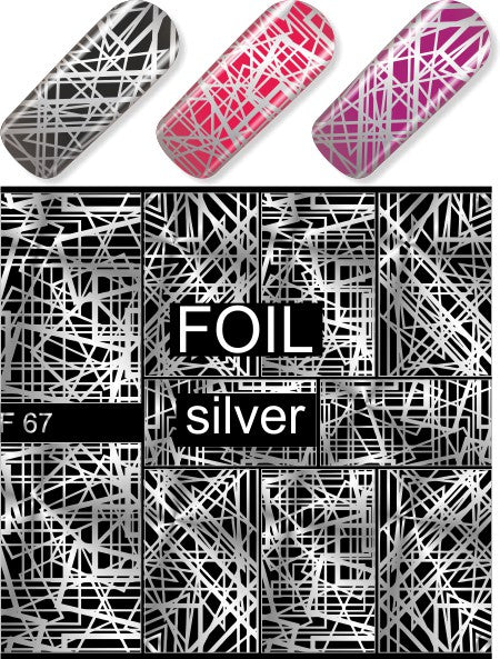 Water Decal F067 silver