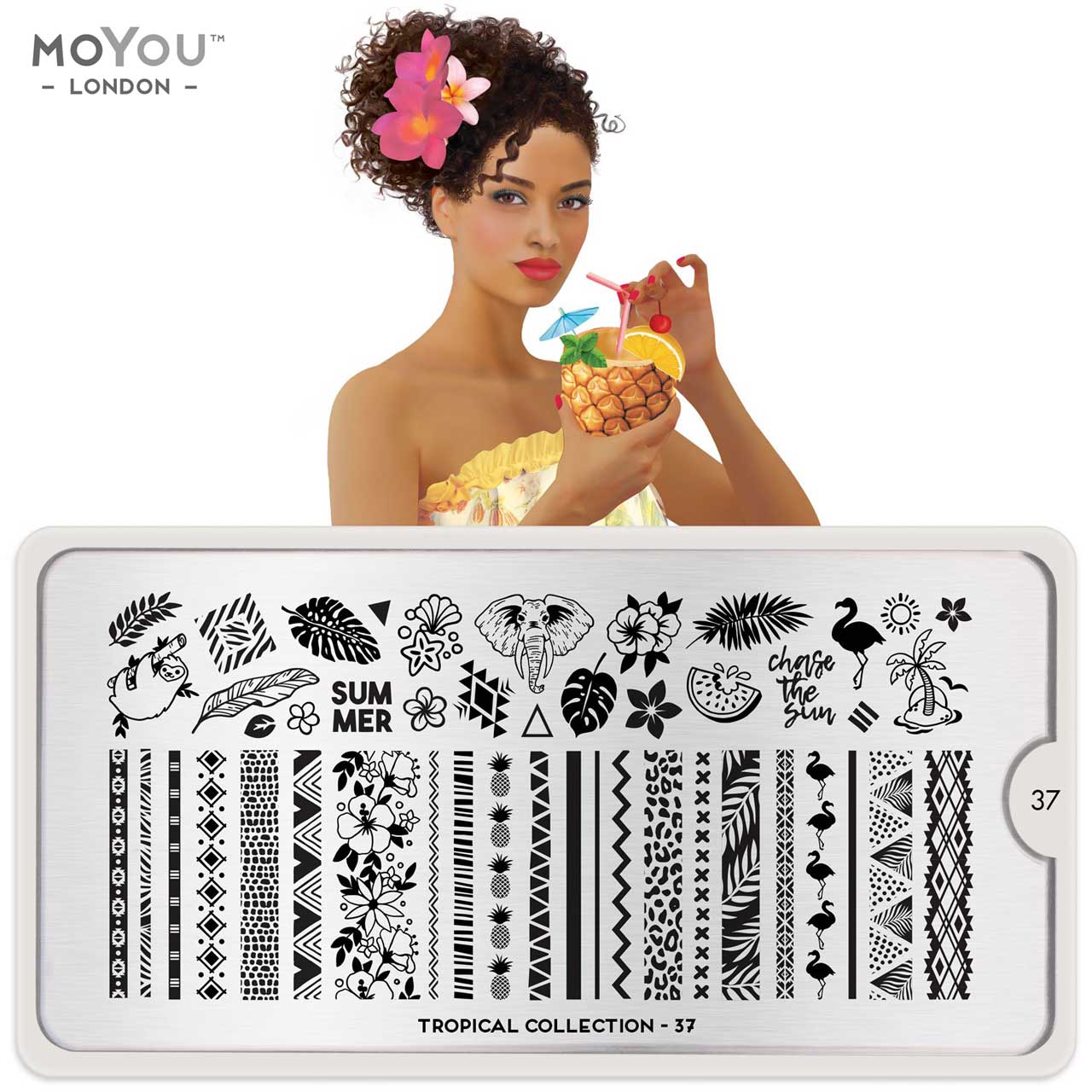Plaque Stamping Tropical 37 - MoYou London