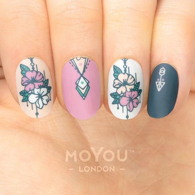 Plaque Stamping Flower Power 25 - MoYou London