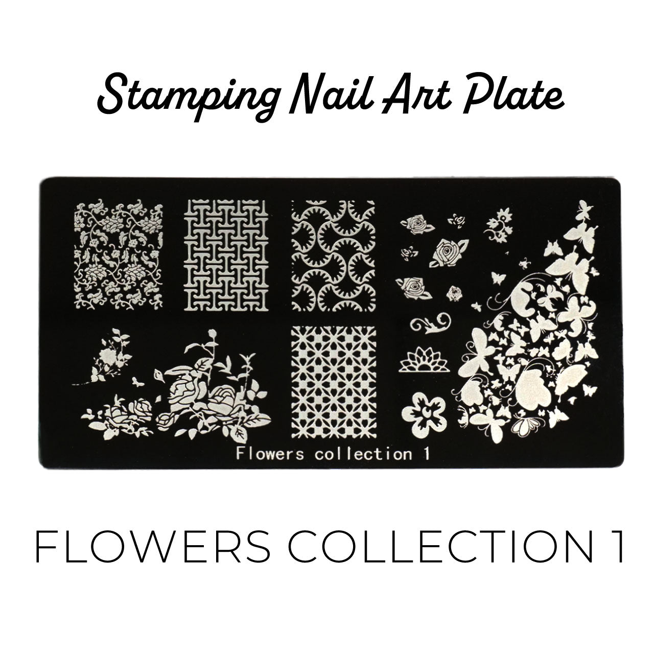 Bonetluxe Stamping Plate Flowers Collection 1