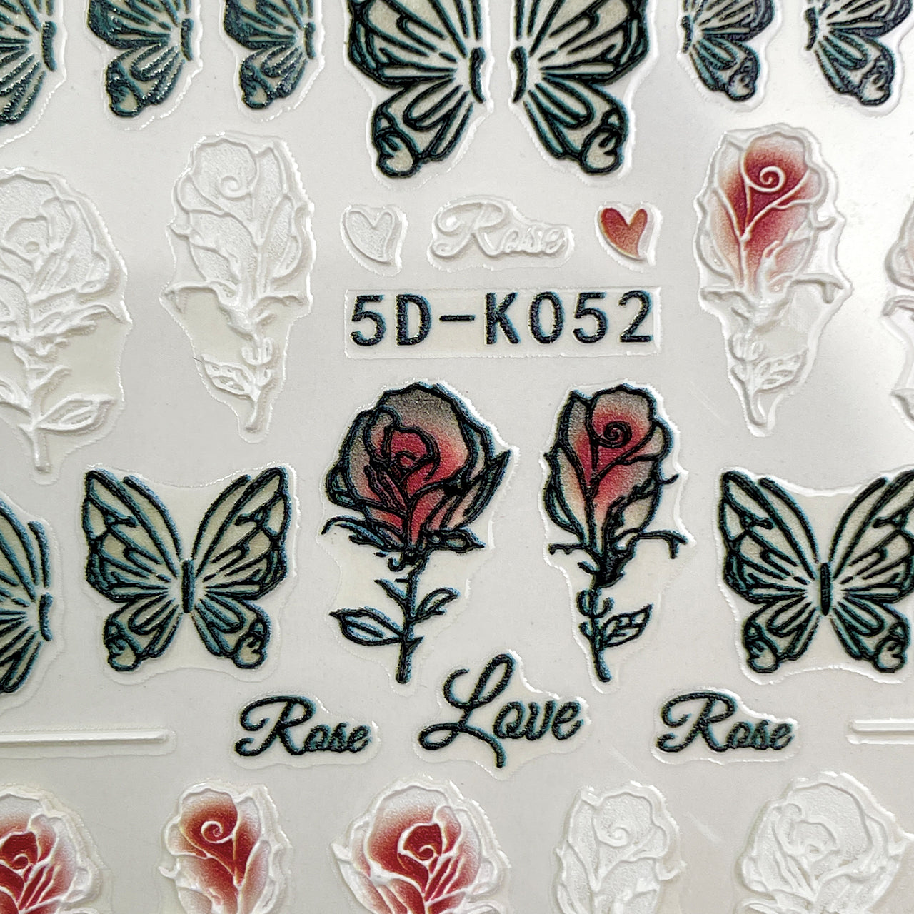 5D Sticker Rose Love